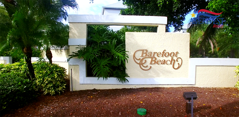 Barefoot Beach Sign